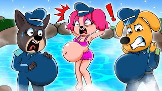 Oh No Everyone is Pregnant  Very Sad Story  Sheriff Labrador Animation [upl. by Abbub]