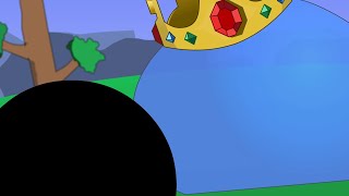 Stickman vs King Slime  Terraria Animation Original Version [upl. by Ellimak]