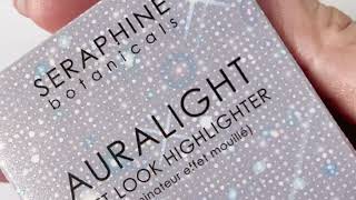 Auralight Wet Look Highlighter swatch by Seraphine Botanicals [upl. by Alaehcim]