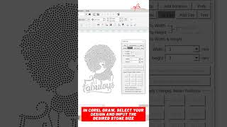 How to resize a rhinestone template design in Corel Draw [upl. by Ehcrop]