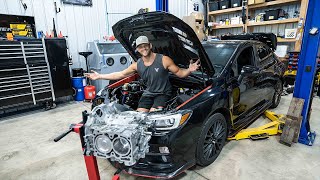 Rebuilding The Blown Subaru STIs Engine [upl. by Avis654]