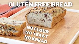 Easy Flourless Bread  No Yeast  No Knead  KETO Bread [upl. by Eronaele]