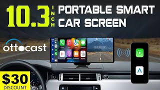 103 Portable 2K Cam Smart Car Screen  OTTOCAST 🌟 UNBOXING REVIEW [upl. by Edythe]