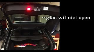 Achterklep BMW e46 touring wil niet open  How to open tailgate glass hatchtrunk BMW E46 Touring [upl. by Artimid]