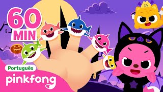 TV Família Tubarão de Dedos e mais 🖐   Completo  Pinkfong Bebê Tubarão Canções para Crianças [upl. by Fanning]