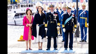 Danish Royals on first state visit to Sweden  Day 1 [upl. by Nidak298]