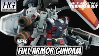 Gundam Thunderbolt Full Armor HG Review [upl. by Leftwich]