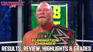 WWE Elimination Chamber 2022 Live Review Highlights Results amp Grades [upl. by Nagyam]