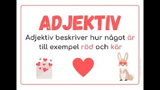 Sfi kurs B kurs C adjektiv en och ett grammatik färger [upl. by Opportuna]