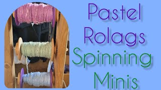 PASTEL Rolags  Spinning Minis [upl. by Evey103]