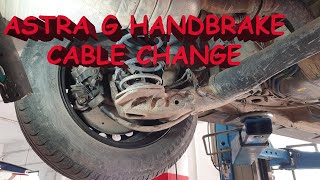 Opel Astra g brake cable change [upl. by Ahsok92]