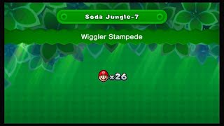 New Super Mario Bros U Deluxe Soda Jungle7 Wiggler Stampede [upl. by Beka686]