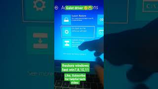 ♥️😄🥺 galat driver install restore windows 781011 fast tech windowshelp microsofttutorial [upl. by Evaleen]