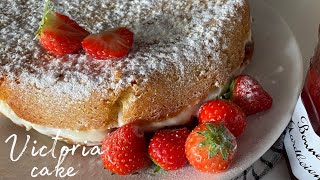 Victoria Sponge Cake Easy Recipe • Classic Victoria’s cake • English classic cake recipe [upl. by Gilroy]