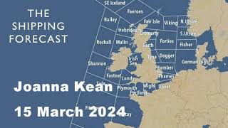 Shipping Forecast read by Joanna Kean [upl. by Annaerdna]