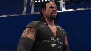 WWE 2K24 The Undertaker vs Mankind Hell in a cell [upl. by Enytsuj]