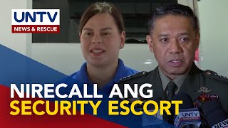 Narecall na security ni VP Sara papalitan ng bagong set ng AFP at PNP personnel [upl. by Yoko]