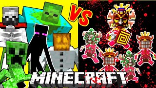 Barakoa Vs Mutant Monsters in Minecraft [upl. by Elon707]