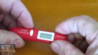 DT8220 NonContact Infrared IR Digital LCD Thermometer Mini Pen Type [upl. by Acul335]