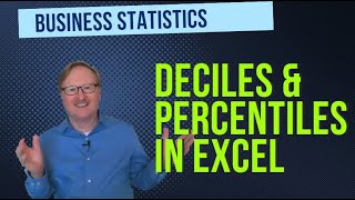 Deciles and Percentiles in Excel Statistics Help [upl. by Daht]