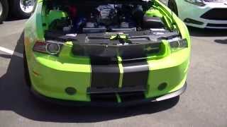 2014 Shelby GT 350 one in Gotta Have it Green and one in Race Red side by side [upl. by Eob]