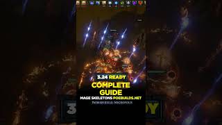 POE 324 MAGE SKELETONS  COMPLETE GUIDE  Poe Builds shorts pathofexile poebuilds poe [upl. by Aninad]