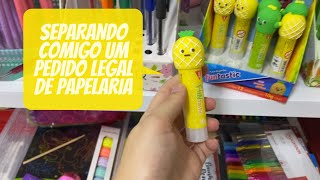 Separando comigo um pedido legal de papelaria ❤️PAPELARIA LUIVINS [upl. by Dympha]