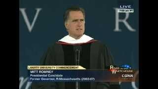 Mitt Romney Addresses Liberty University Class of 2012 [upl. by Mallory554]