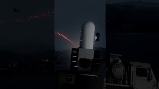 CRAM firing at Fighter Jet at Night  Military Simulation  ArmA 3 Shorts [upl. by Chadwick]