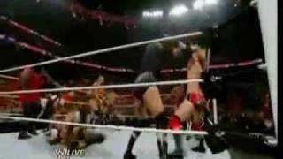 RAW Roster vs NXT Roster Brawl 61410 [upl. by Ibor327]