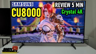 SAMSUNG CU8000 Smart TV 4K Crystal REVIEW COMPLETA EN 5 MINUTOS [upl. by Euqinue841]