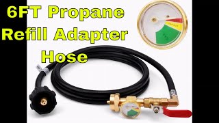 6FT Propane Refill Adapter Hose [upl. by Gottlieb42]