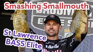 Smashing Smallmouth on St Lawrence River in BASS Elite [upl. by Brade]