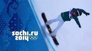 Snowboard Halfpipe  Ladies SemiFinal  Sochi 2014 Winter Olympics [upl. by Balac]