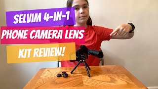 Selvim 4in1 Phone Camera Lens Kit Product Review [upl. by Werbel723]