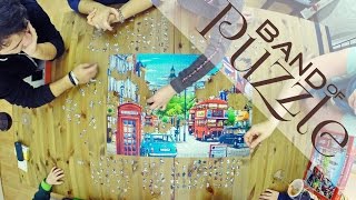 1500 Pieces London Puzzle Timelapse 6 People  Band of Puzzle [upl. by Kcyrred]