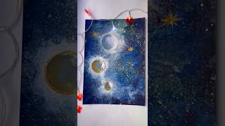 How to draw space Як намалювати космосdrawing art якнамалювати space christmas [upl. by Zerline]