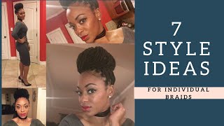 7 Easy Ways to Style Goddess LocsBox Braids [upl. by Anelis]