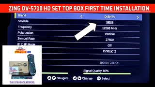 Zing DV5710 HD Set Top Box First Time Installation Setup कैसे करे 🔥 Zing Super FTA Box HD [upl. by Asirral329]