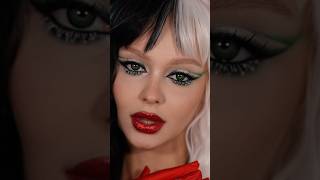 Inst veronikapolyakova glowymakeup makeuptutorial makeupartist makeup cruella [upl. by Neile]