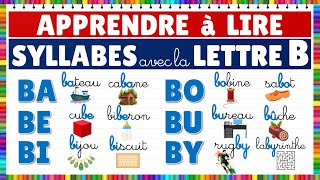 Apprendre à lire  Montessori  Syllabes avec la lettre B  Exercice de lecture français eme [upl. by Mendie]