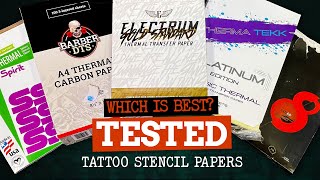 Tattoo Stencil Paper Comparison amp Test [upl. by Ynnej]