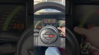 C4 Corvette Start Up  Drivers View [upl. by Ahsiekyt]