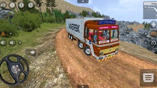 New TATA Wala Lorry Indian Contener Trucks Off Road Game For Bussid Mod Driving mobile gameplay [upl. by Lantha]