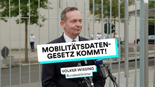 Das Mobilitätsdatengesetz kommt  Wissing [upl. by Gautier]