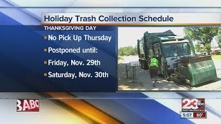 Holiday trash pickup changes schedules [upl. by Luby]