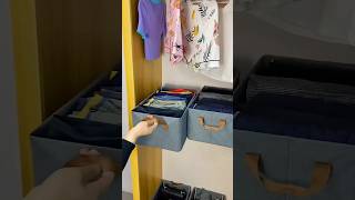 Amazon wardrobe organiser foldable storage boxbag online available 😍 [upl. by Delainey]