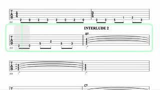 DREAM THEATER ● Sacrificed Sons  Isolated Guitar 1  TAB [upl. by Drannek]