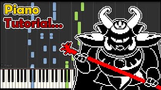 Piano Tutorial Undertale  Bergentrückung amp Asgore [upl. by Alolomo]