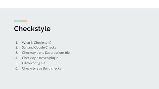 Part 12  Checkstyle Formatting and Coding Standards  Build check  Checkstyle Maven Plugin [upl. by Mistrot868]